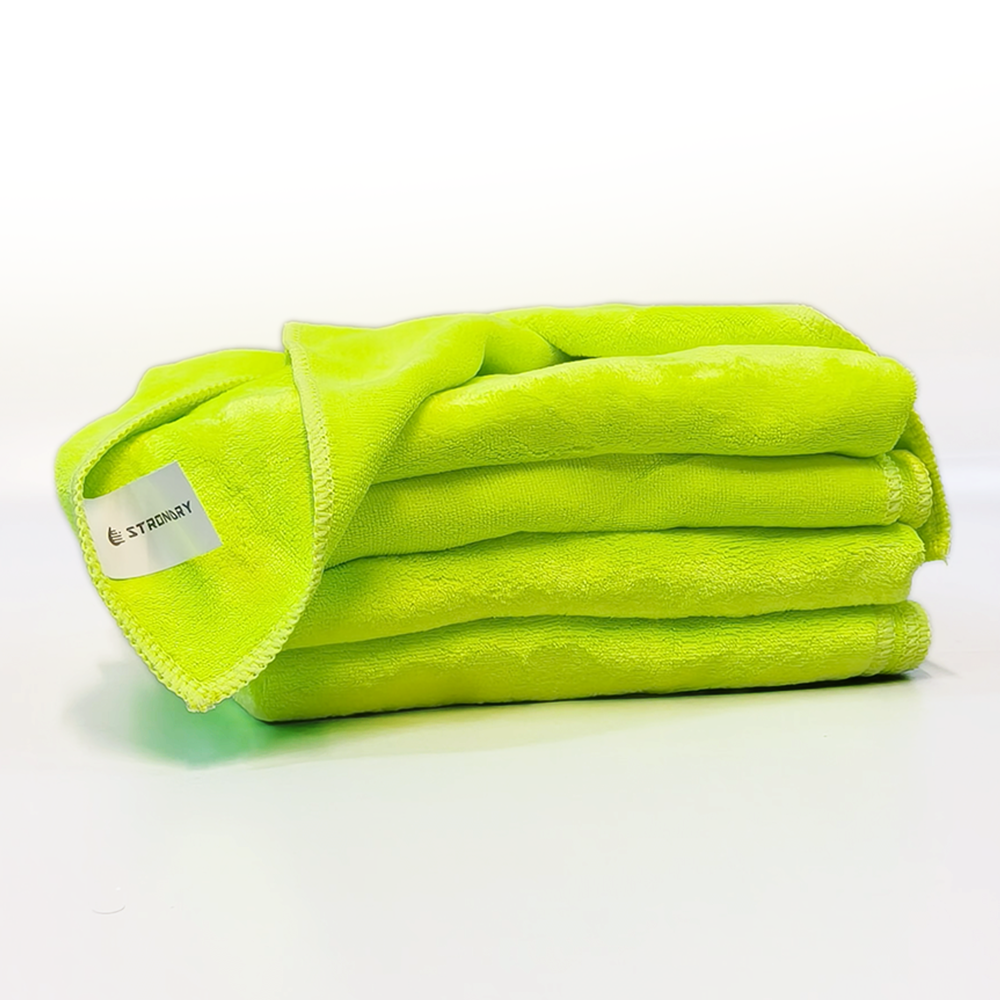 AUTOZCRAVE Weft Knitted Microfiber Cloth (40x40 cm, 425 GSM) - Lint-Free Heavy Duty Cleaning Towel