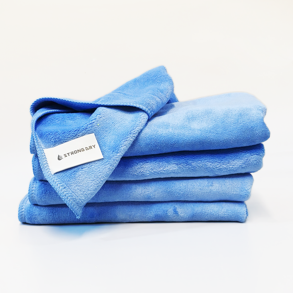 AUTOZCRAVE Weft Knitted Microfiber Cloth (40x40 cm, 425 GSM) - Lint-Free Heavy Duty Cleaning Towel