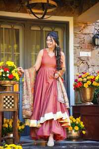 Pink Anarkali Dress