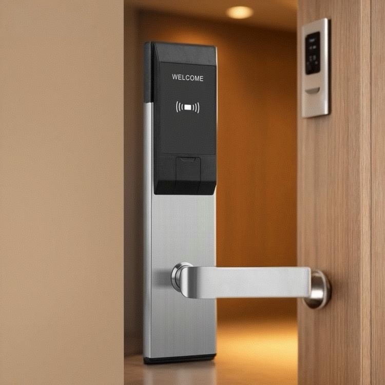Stainless Steel Hotel Locks Rfid Card Key Electronic Digital Smart Hotel Door Lock System