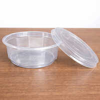 300ml Octagonal Pp Thermoformed Containers With Lid - Color: Transparent