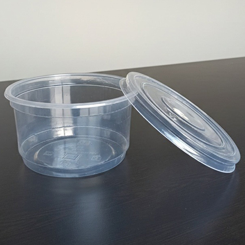 500ML Round PP Thermoformed Container With Lid