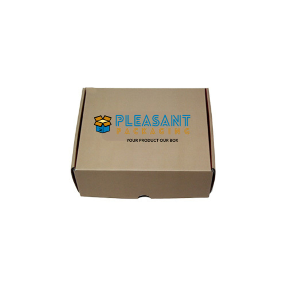 Custom Printed Corrugated Box - Color: Brown