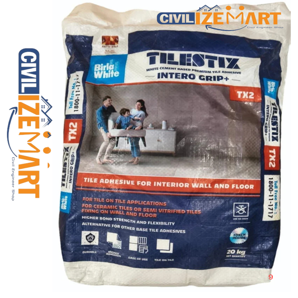 Birlawhite Tile stix Intero grip Plus Tile Adhesive