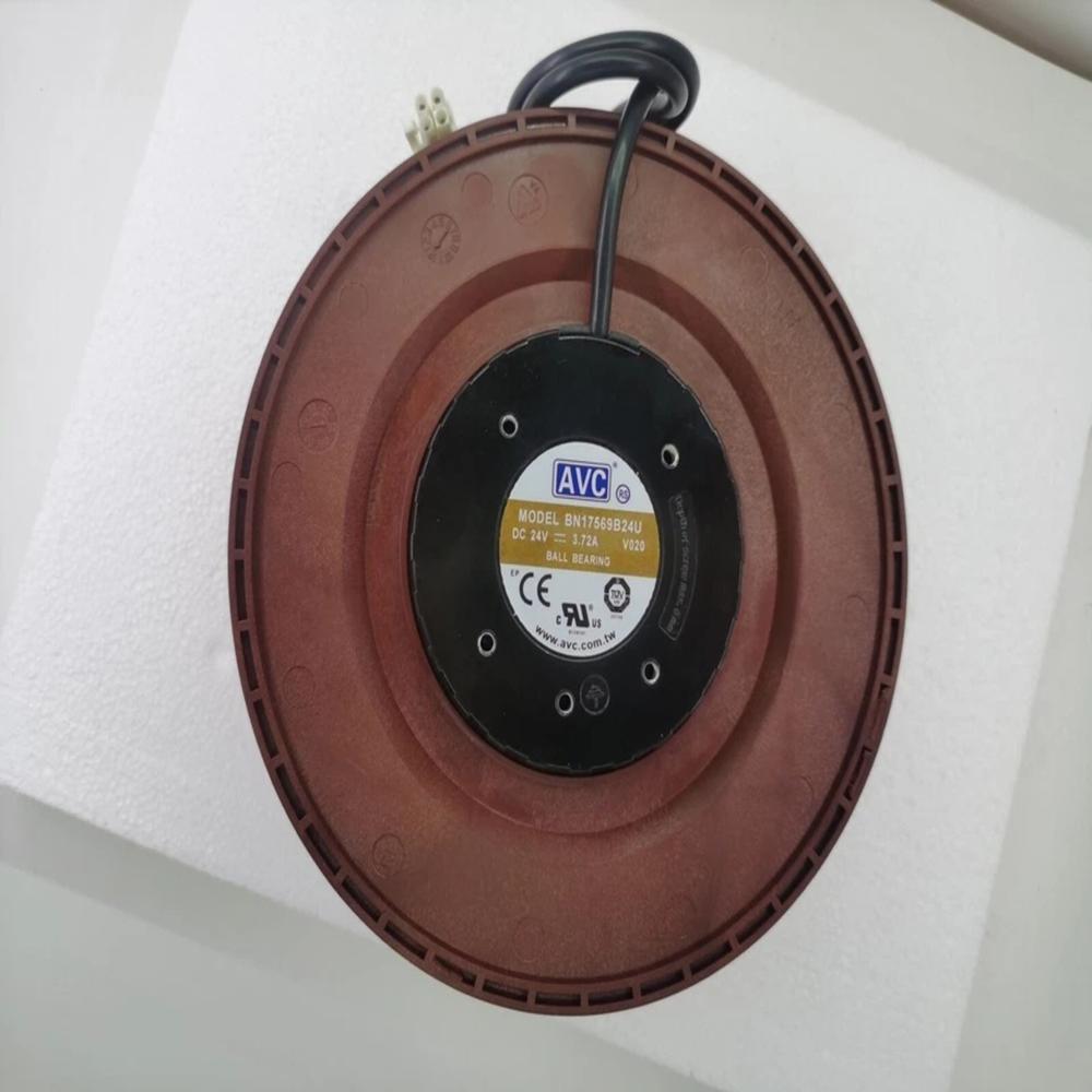 AVC BN17569B24U 24V DC 3.72A 17251mm Ball Bearing Industrial Axial Cooling Fan (METAL)