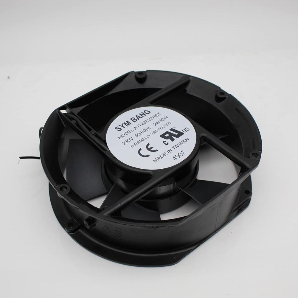 SYM BANG A17238V2HBT 230V AC 24/30W 17238mm Ball Bearing Industrial Axial Cooling Fan