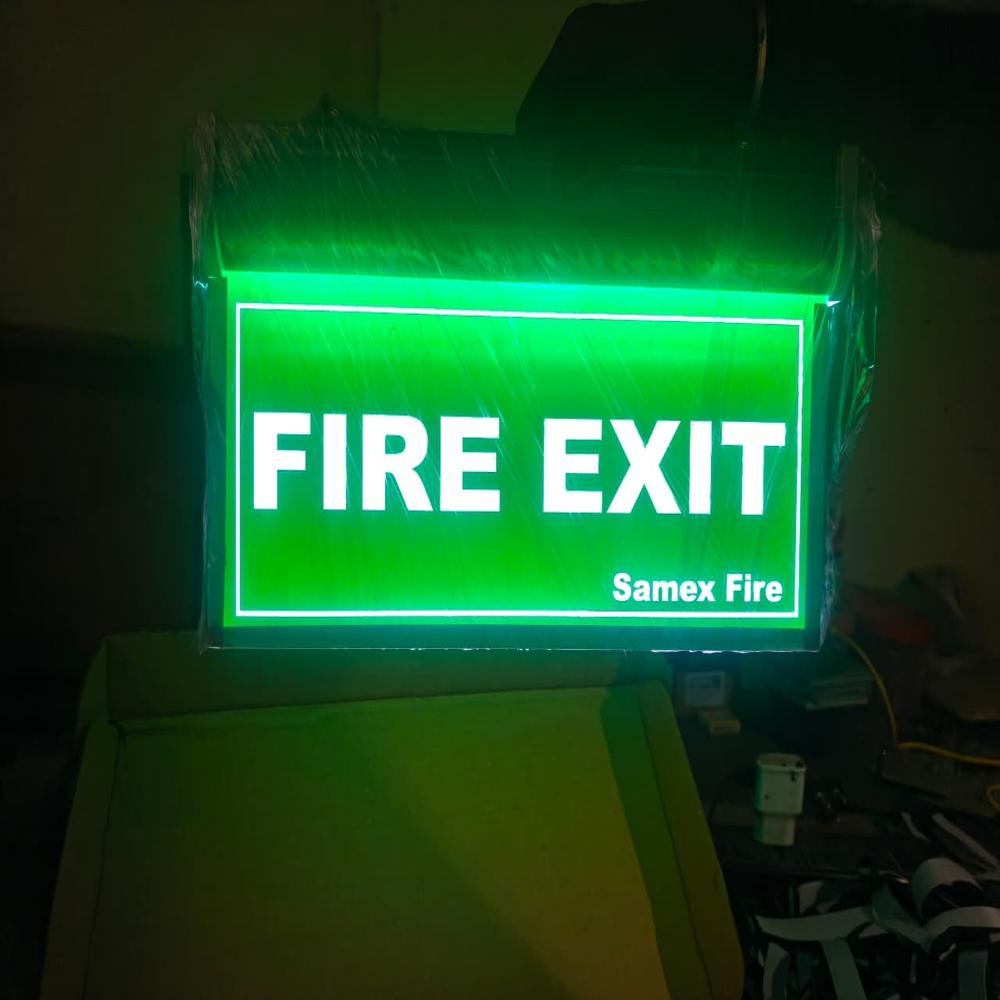 Double Side Eixt Signzae - Application: Fire Safety