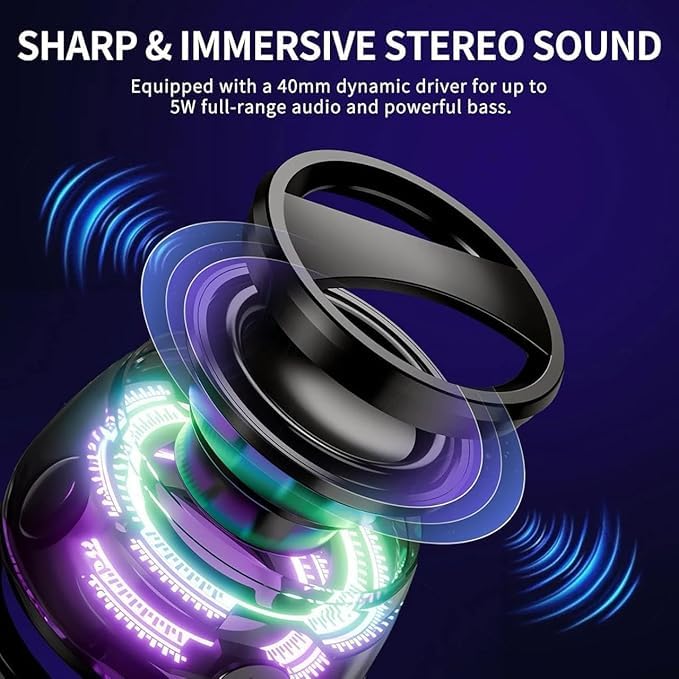 G200 Magnetic Bluetooth Speaker with RGB Lights