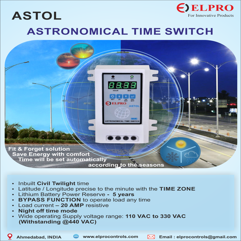 ASTOL : Astronomical Time Switch