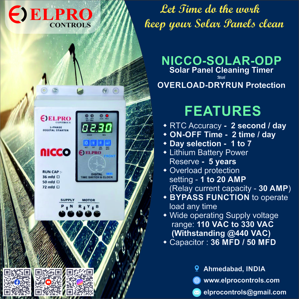 Nicco Solar Odp सोलर पैनल टाइमर स्टार्टर