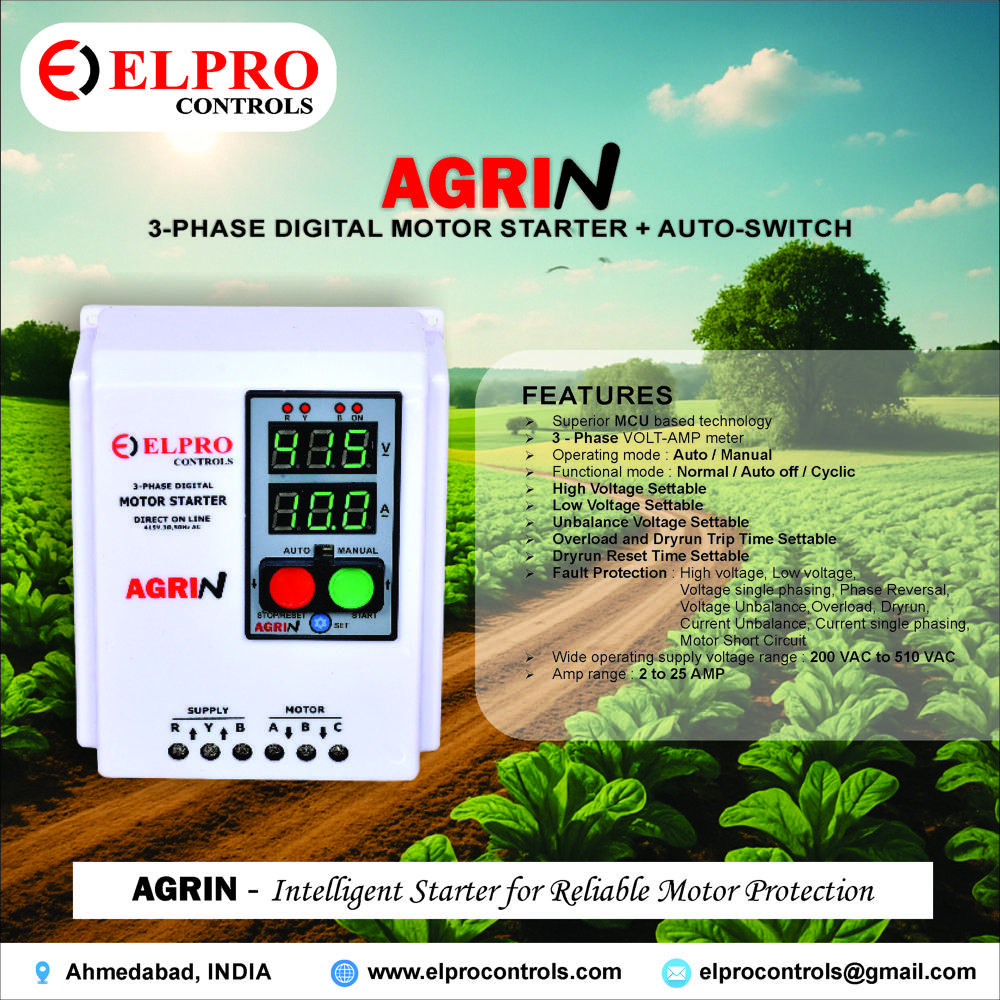 AGRIN : 3-Phase DOL Starter With Auto Switch