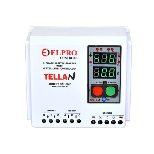 Tellan 3 Phase Digital Motor Starter With Wlc - Color: Grey & Blue