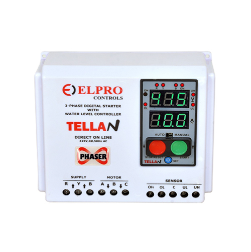 Tellan Phaser 3 Phase Digital Motor Starter With Wlc - Color: White & Blue