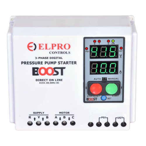 Boost 3 Phase Digital Pressure Pump Starter - Color: Blue & White