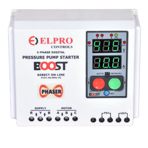Boost Phaser 3 Phase Digital Pressure Pump Starter - Color: White & Blue