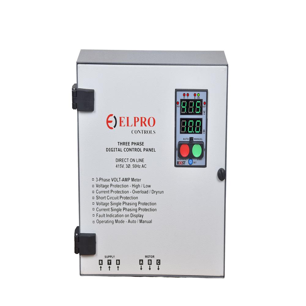 Boost-panel :  3 Phase Pressure Pump Panel - Base Material: Metal Base