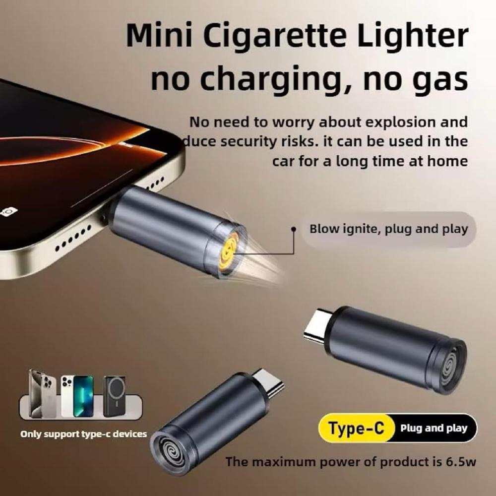 USB Cigarette Lighter Type C for Phone USB