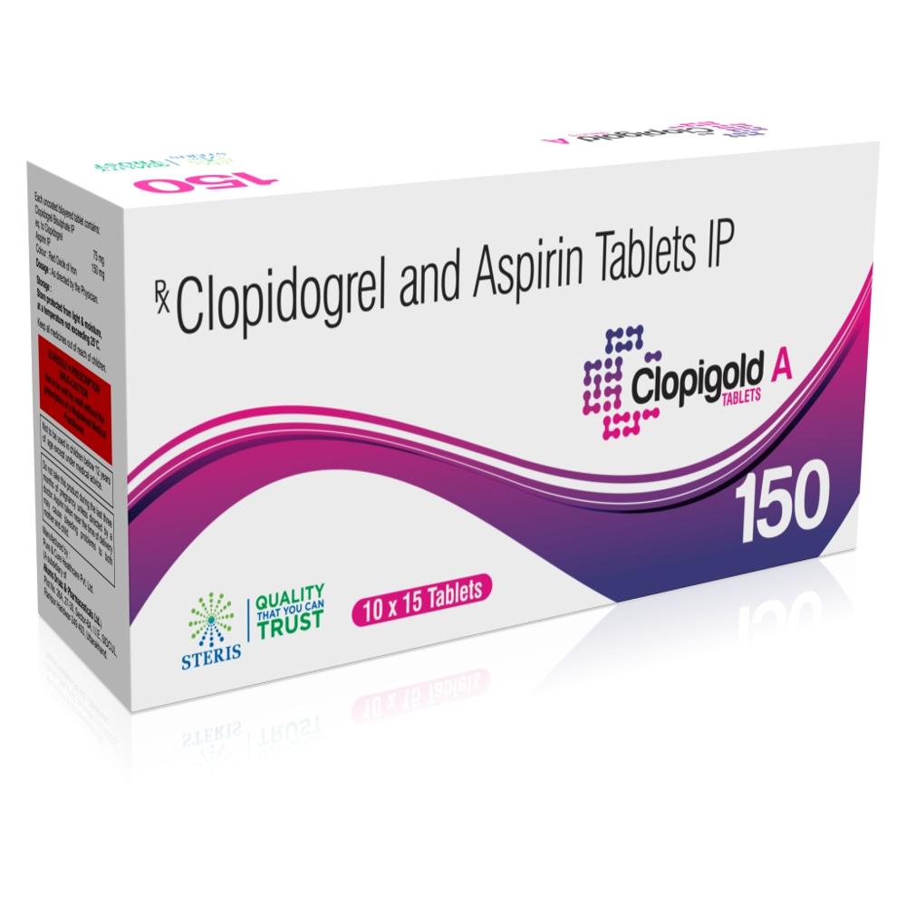 Clopidogrel 75 mg + Aspirin 150 mg TABS