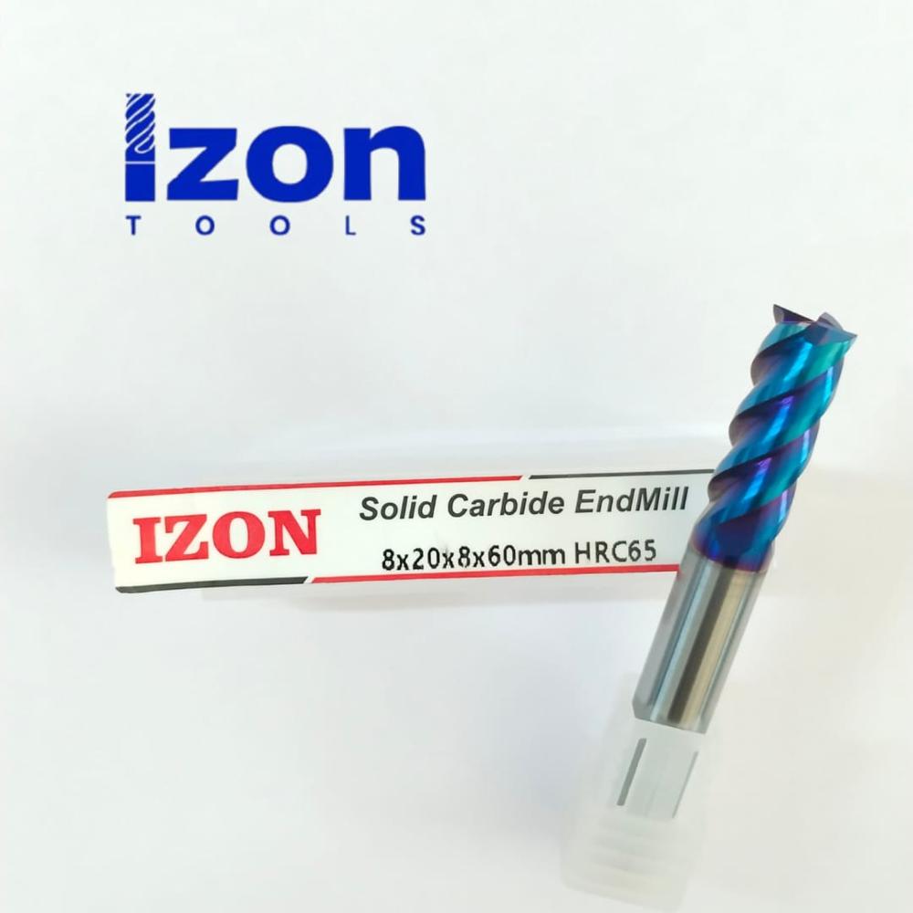 (65hrc)dia-8 Carbide Endmill - Color: Nano Blue