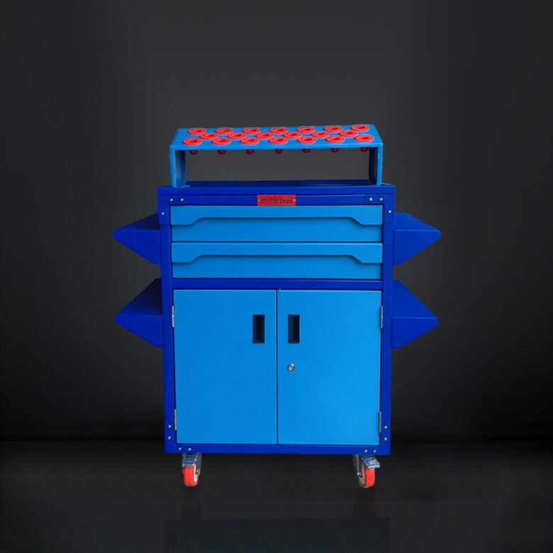 CNC Tool Storage Cart with Cabinet