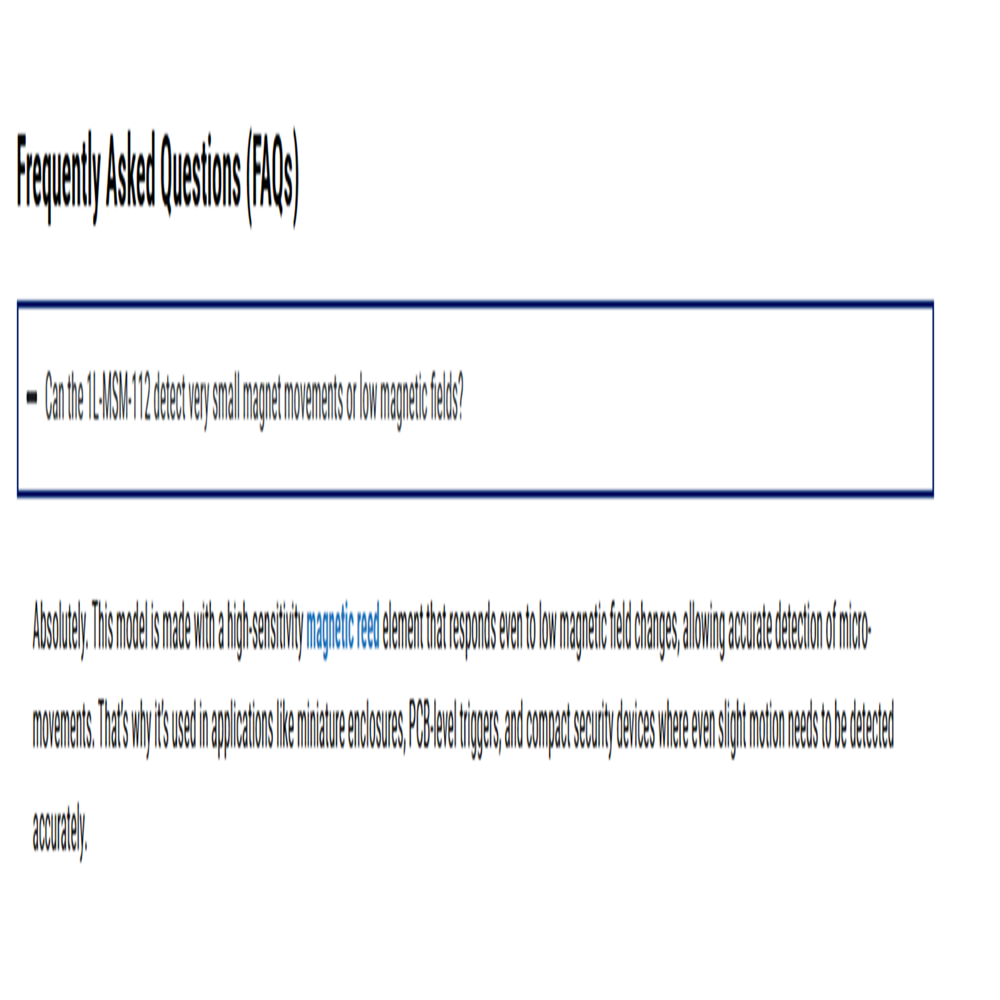 Side Flanges NO/NC Magnetic Reed Switches  