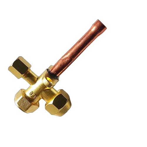Brass Split Ac Valve - Size: 1/2