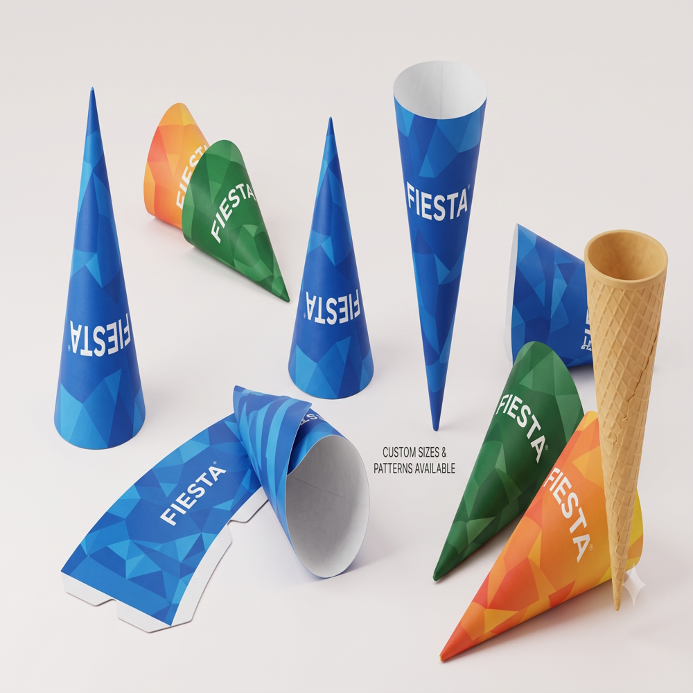 Cone Sleeves - Color: Multicolor Printing Available