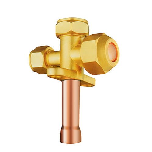 Brass Split Ac Valve - Size: 1/2