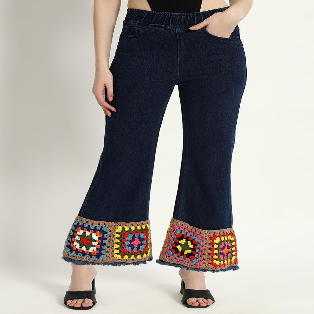 Square Crochet Jeans - Age Group: Adults And Teens