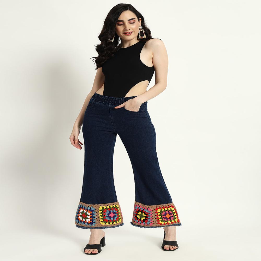 Square Crochet Jeans - Age Group: Adults And Teens