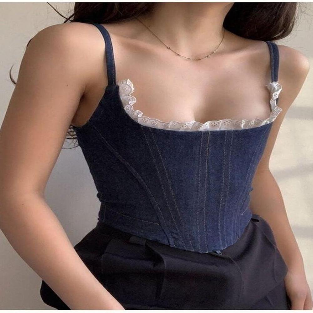 Denim Chic Corset - Age Group: Adults