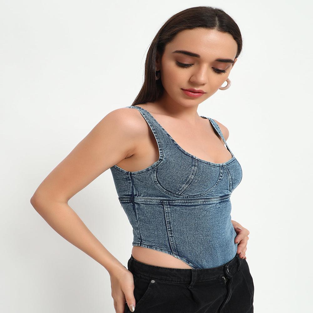 Denim Bodysuit - Age Group: Adults