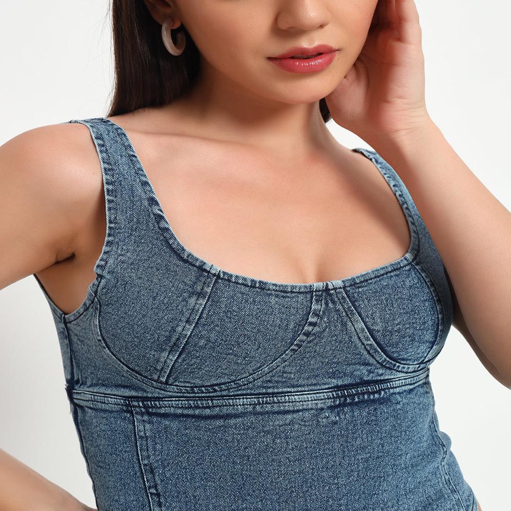 Denim Bodysuit - Age Group: Adults
