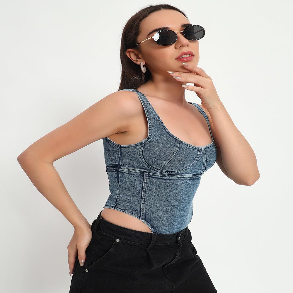 Denim Bodysuit - Age Group: Adults