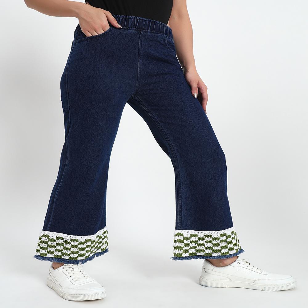 Ladies Checked Jeans - Age Group: Adults