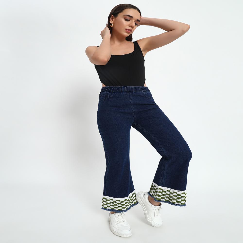 Ladies Checked Jeans - Age Group: Adults