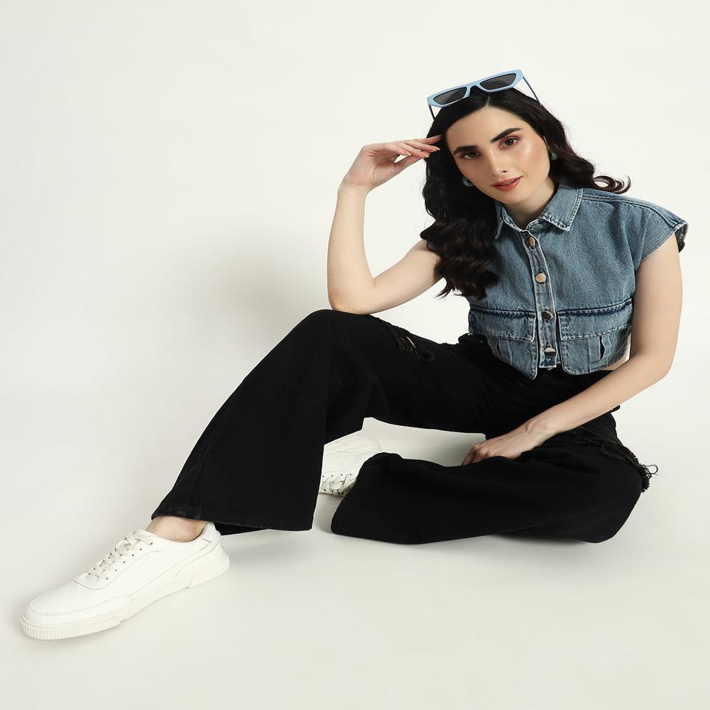 Pocket Denim Top - Age Group: Adults