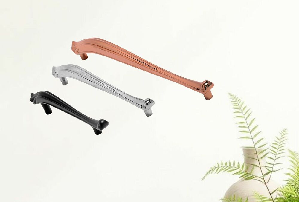 JD-1181 Zinc Cabinet Handle - Zinc Alloy, 128mm Satin Nickel, Chamfered Edge, Corrosion Resistant