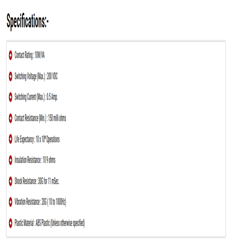  Steel door contact Magnetic Reed Switch 