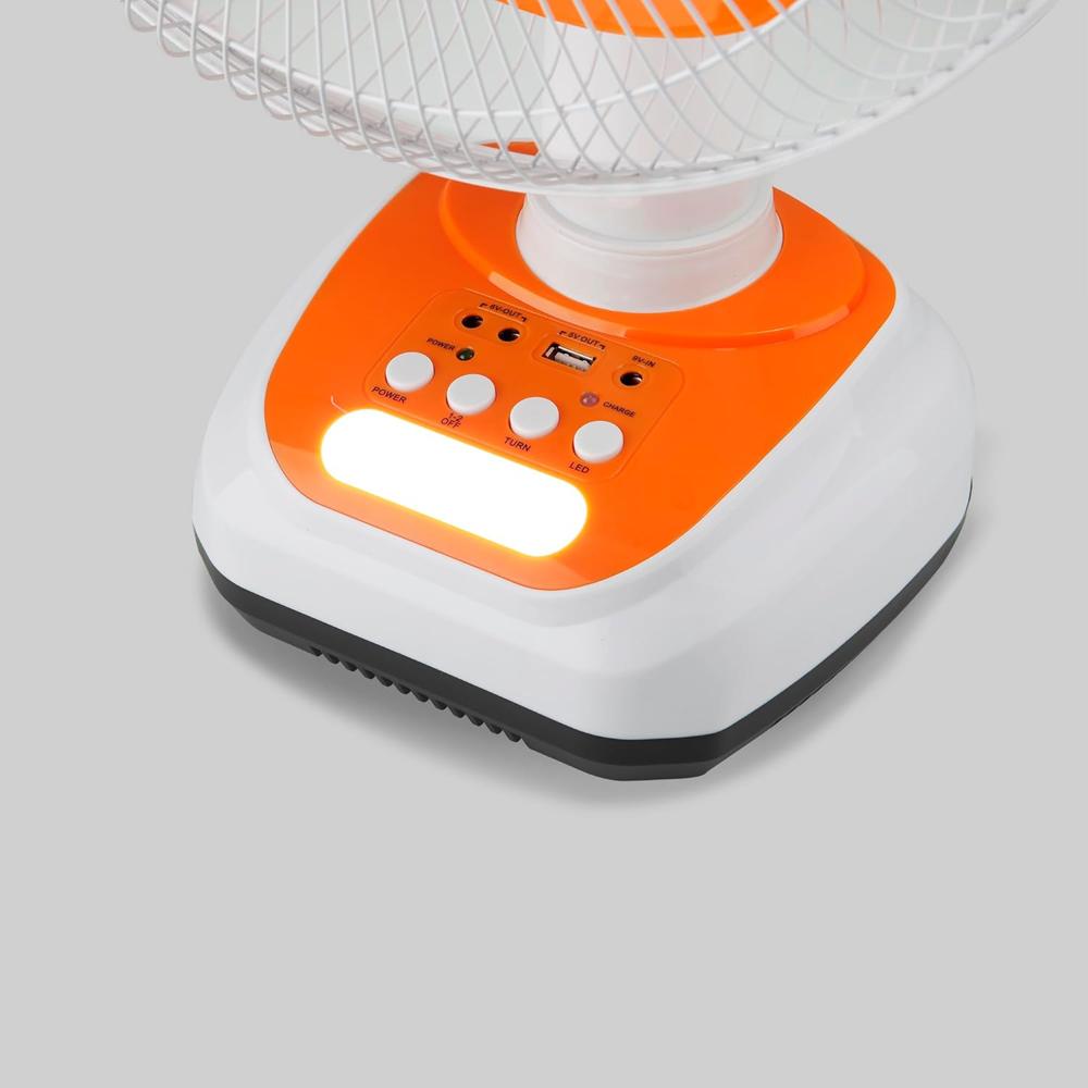 TERRIFIC RECHARGEABLE FAN AC/DC.