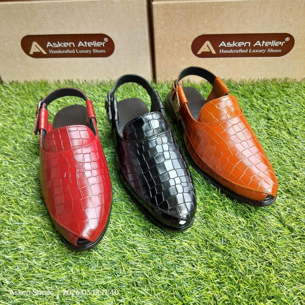 Men's Leather Peshwari