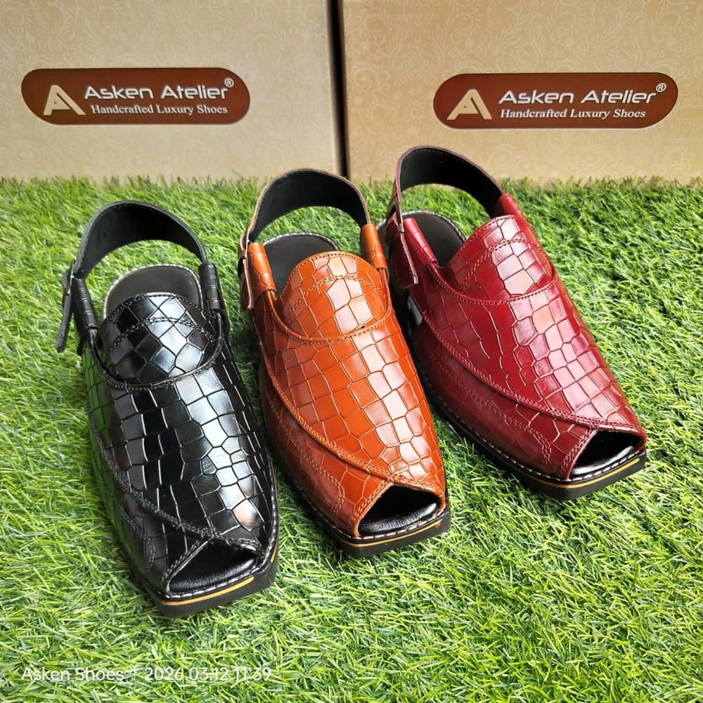 Men's Leather Peshwari
