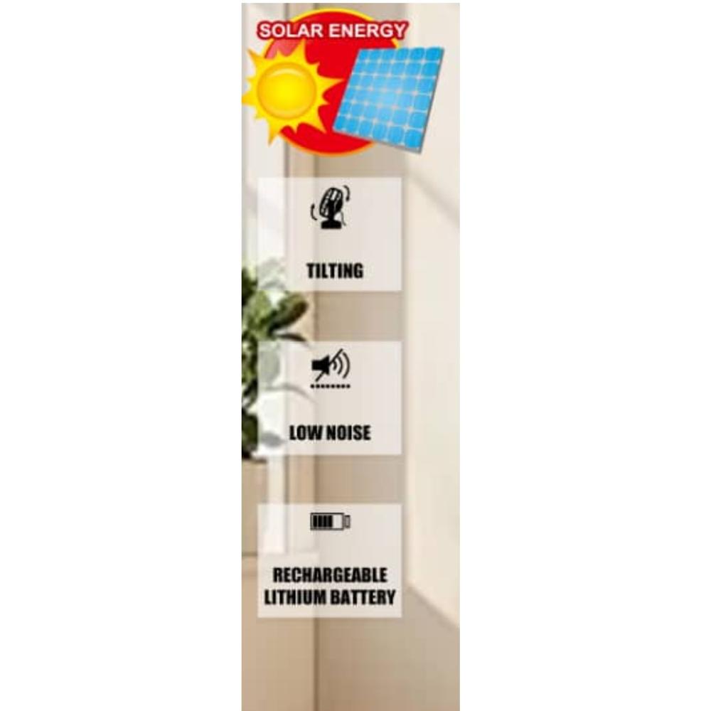 TERRIFIC RECHARGEABLE FAN AC/DC.