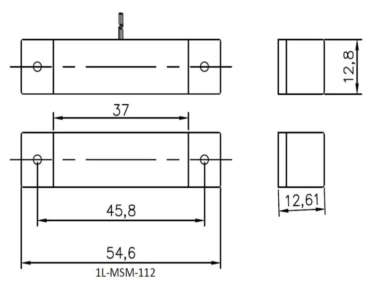 Surface Mount Design Magnetic Reed Switches   NO