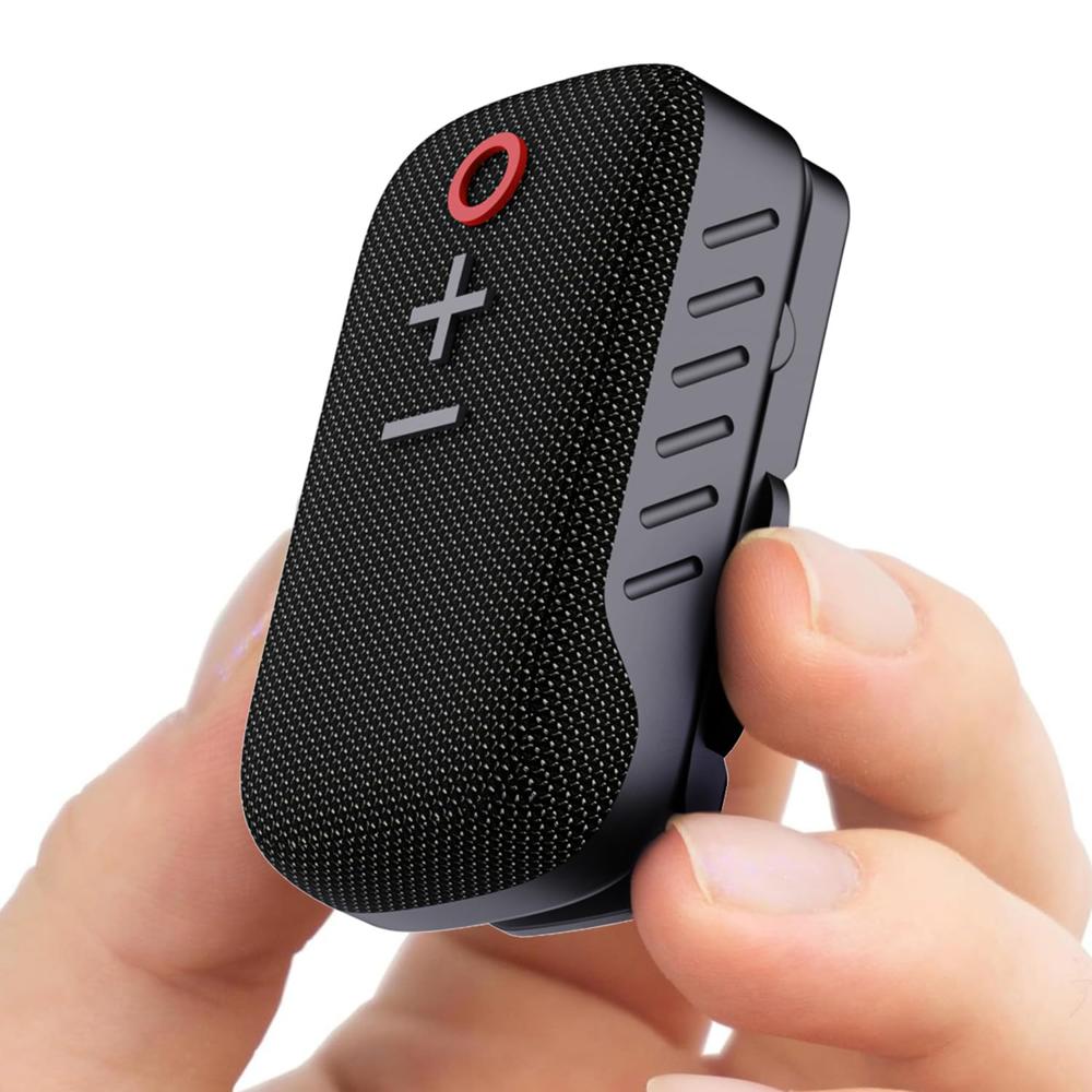 Portronics Talk Three Wearable Bluetooth Speaker With Mic, Magnetic/spring Clip-on, Upto 10hours Playtime, Ipx5 Water/dust Resistant, Bluetooth 5.3v, Big Buttons, Portable Speaker With Microphone - Body Material: Plastic