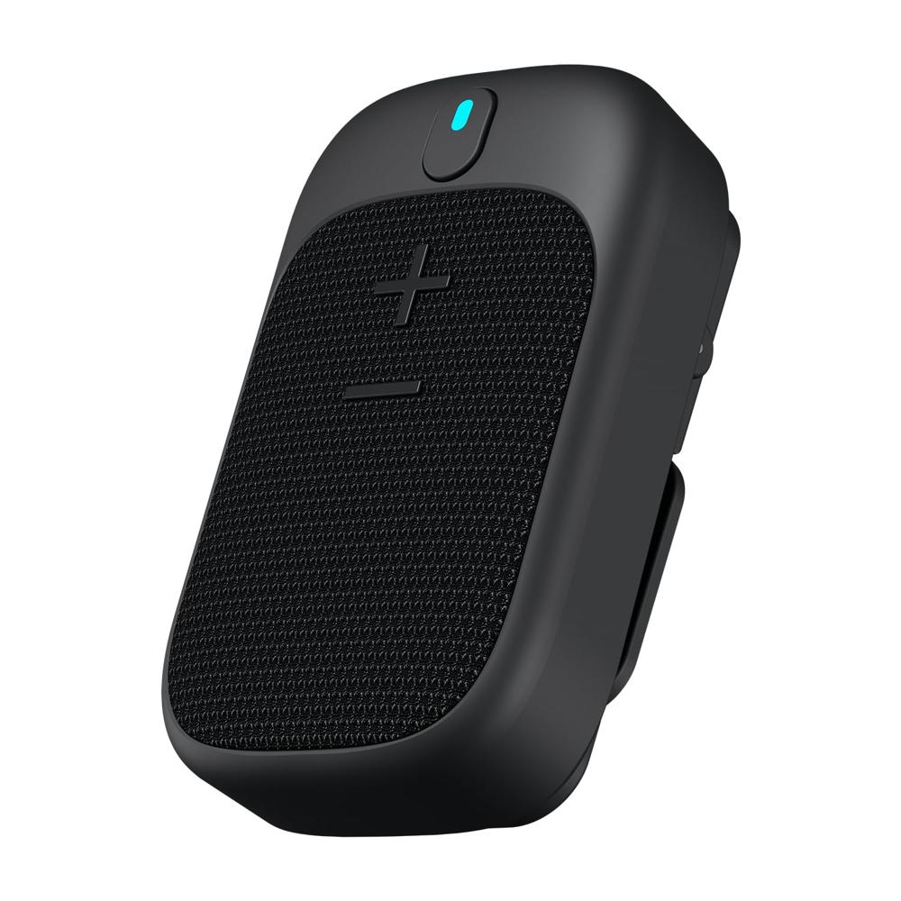 Portronics Talk Four 2W Wearable Bluetooth Speaker with Mic, Magnetic/Spring Clip-On, Upto 10Hours Playtime, IPX5 Water/Dust Resistant, Bluetooth 5.3v, Big Buttons, Portable Speaker with Microphone