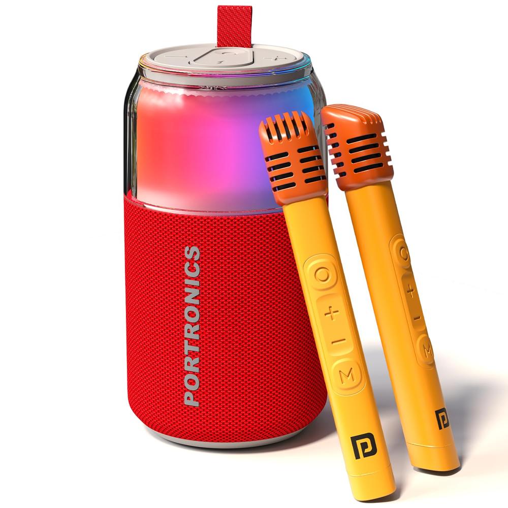 Portronics 10W Talk Six Can-Shaped Portable Bluetooth Speaker with Dual Wireless