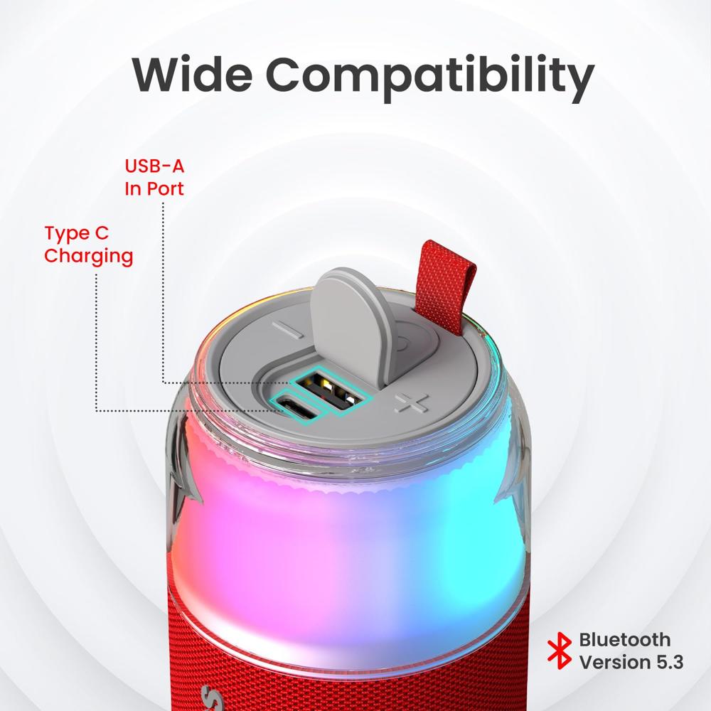 Portronics 10W Talk Six Can-Shaped Portable Bluetooth Speaker with Dual Wireless