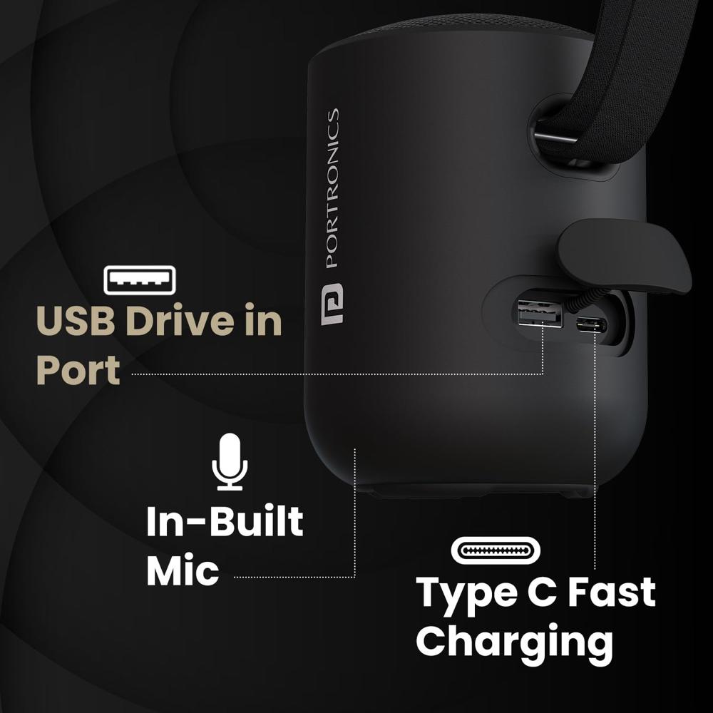 Portronics Soundpot 20W Wireless Bluetooth Portable