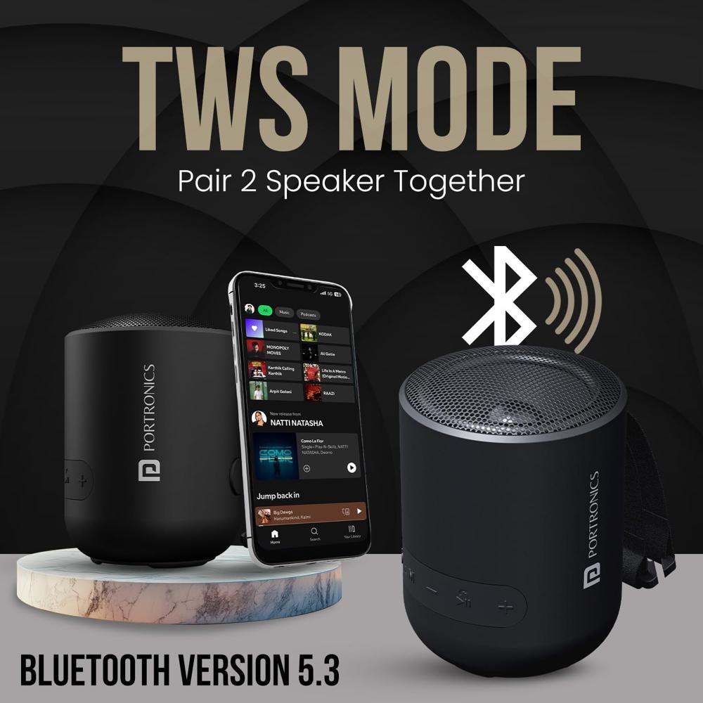 Portronics Soundpot 20W Wireless Bluetooth Portable